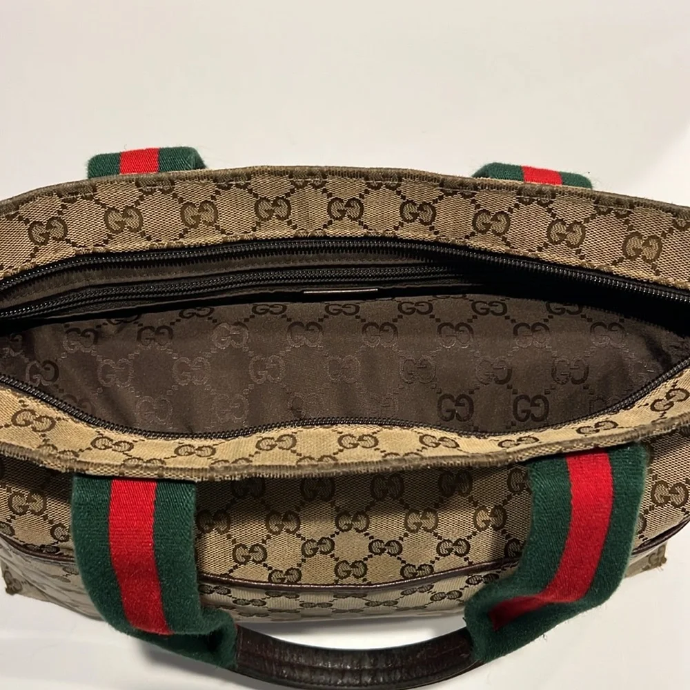 GUCCI GG Canvas Diaper Bag